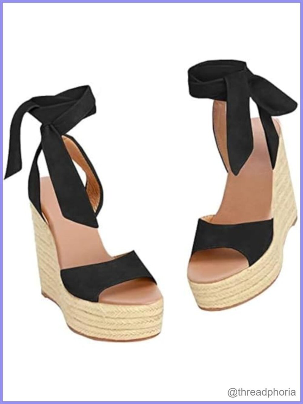 Women's Open Toe Platform Wedge Sandals Ankle Strap Buckle High Heel